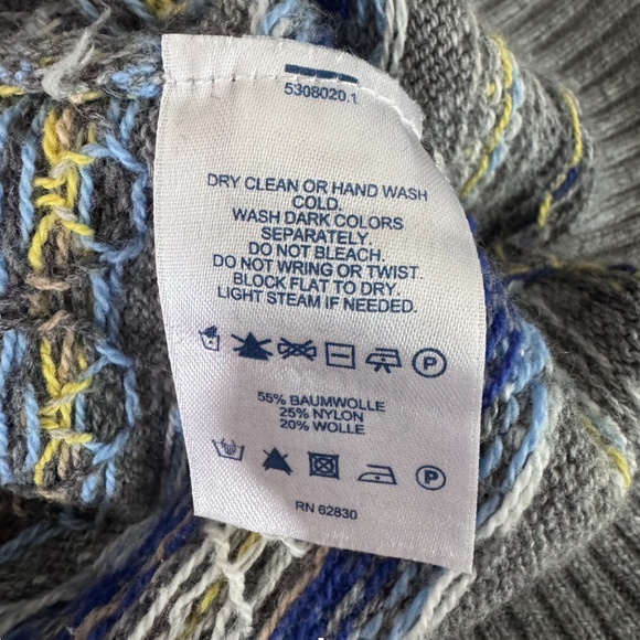 Lands’ End Fair Isle Wool Blend Women’s Turtleneck Sweater Size Small - Picture 6 of 7